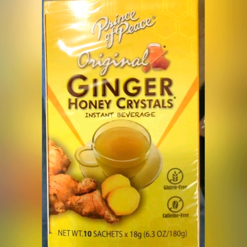 Ginger Honey Crystals Instant Beverage  Original (10 Bags) Gluten/Caffeine Free